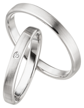 Linden Trauringe / Eheringe Bülach mit Diamant 0.0135 ct. - 1325/1326